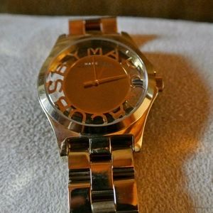 PRICE DROP! Marc Jacobs Henry Skeleton Gold Watch